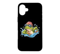 Carcasa para iPhone 16 Plus Nadador Agua Piscina Buceo Anfibio Salto Natación Rana