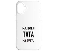 Carcasa para iPhone 16 Plus Najbolji Tata na Svetu Mejor papá del Mundo Serbio