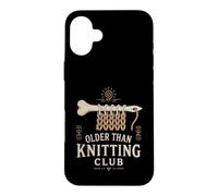 Carcasa para iPhone 16 Plus Nalbinding - Aguja de Hueso para Artista de Fibra Textil Antigua