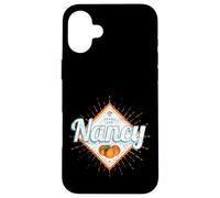 Carcasa para iPhone 16 Plus Nancy City Grand EST Francia Retro Mirabelle Vintage