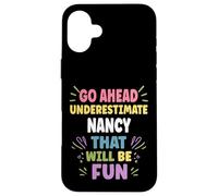 Carcasa para iPhone 16 Plus Nancy Personalized Women's Gift Custom Nancy