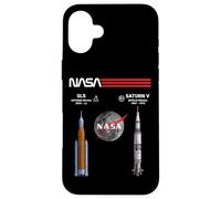 Carcasa para iPhone 16 Plus NASA Artemis Apollo Luna Misión SLS Saturn V