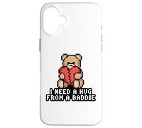 Carcasa para iPhone 16 Plus Necesito UN Abrazo DE UN Baddie Pixel Teddy Bear Broken Heart