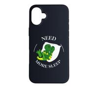 Carcasa para iPhone 16 Plus Need More Sleep Funny Tired Dragon Pijama Humor
