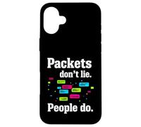 Carcasa para iPhone 16 Plus Network Engineer Packets Don't Lie Cybersecurity IT