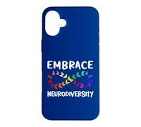 Carcasa para iPhone 16 Plus Neurodiversidad Rainbow Infinity Butterfly TDAH Autismo