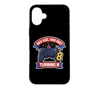 Carcasa para iPhone 16 Plus New Boys Age Who Cumple 8 años, Divertido Jugador de 8 años