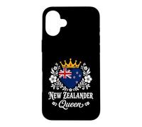 Carcasa para iPhone 16 Plus New Zealander Queen New Zealand Flag Proud Woman