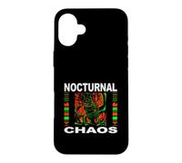 Carcasa para iPhone 16 Plus Nights Owl Gamer Nocturnal Chaos Coffee Lover