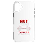 Carcasa para iPhone 16 Plus No Borracho en Cuclillas Ayer