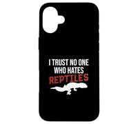Carcasa para iPhone 16 Plus No confío en Nadie Que Odie a los Reptiles, Divertido Propietario de un geco Leopardo