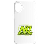 Carcasa para iPhone 16 Plus No Distractions Focus Discipline Motivación Gráfico