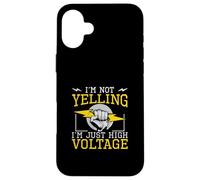 Carcasa para iPhone 16 Plus No Estoy Gritando, Soy Solo un Ingeniero eléctrico de Alto Voltaje
