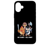 Carcasa para iPhone 16 Plus No Flight - All Fight Fun Bird Psychology Joke