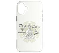 Carcasa para iPhone 16 Plus NO Hay Camino hacia LA Felicidad Buddha Buda Meditando Mandala