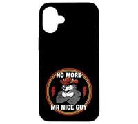 Carcasa para iPhone 16 Plus No más señor Buen Chico Gracioso Alfa Lobo Meme desquiciado Brainrot