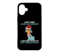 Carcasa para iPhone 16 Plus No Necesito Manejar la ira, Solo Necesito Que la Gente se detenga