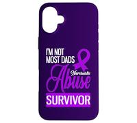 Carcasa para iPhone 16 Plus No Soy la mayoría de los papás Soy un sobreviviente de abuso narcisista