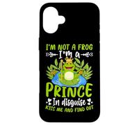Carcasa para iPhone 16 Plus No Soy una Rana, Soy un príncipe Disfrazado Bésame y descúbrelo