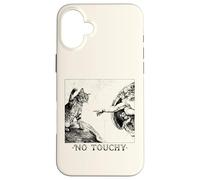 Carcasa para iPhone 16 Plus No Touchy Funny Cat Miguel Ángel Creación de Adán