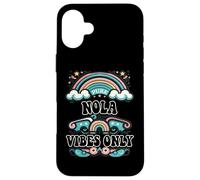 Carcasa para iPhone 16 Plus NOLA Vibes Only Cute Retro Girls NOLA Name