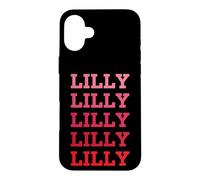 Carcasa para iPhone 16 Plus Nombre Personalizado Lilly I Love Lilly Vintage