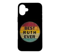 Carcasa para iPhone 16 Plus Nombre Personalizado Ruth I Love Ruth Retro Vintage Style