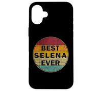 Carcasa para iPhone 16 Plus Nombre Personalizado Selena I Love Selena Retro Vintage Style