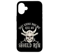 Carcasa para iPhone 16 Plus Nordic Viking: That Which Does Not Kill Me Should Run