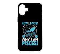 Carcasa para iPhone 16 Plus Now I Known Why I Am Pisces Scuba Dive Diver Diving