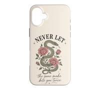 Carcasa para iPhone 16 Plus Nunca Dejes Que la Misma Serpiente te muerda Dos Veces Serpent Rose