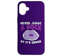 Carcasa para iPhone 16 Plus Nunca juzgues a una Roca por su Portada Funny Rockhounding