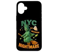 Carcasa para iPhone 16 Plus NYC Nightmare Halloween Design - cuteStatue of Liberty Witch