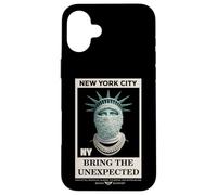 Carcasa para iPhone 16 Plus NYC Statue of Liberty with Fur Mask Bring The Unexpected