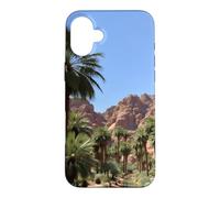 Carcasa para iPhone 16 Plus Obra de Arte del Paisaje del palmeral del Oasis del cañón del Desierto