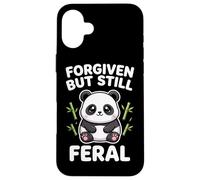 Carcasa para iPhone 16 Plus Obra de Arte Kawaii de Panda gordito perdonado Pero todavía Salvaje