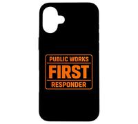 Carcasa para iPhone 16 Plus Obras Públicas Primeros Responsables Apoyan a la Tripulación