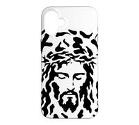 Carcasa para iPhone 16 Plus Oculto Jesús Rostro Ilusión óptica Cristiano