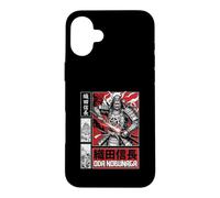 Carcasa para iPhone 16 Plus Oda Nobunaga Samurai Señor de la Guerra Japonés Sengoku