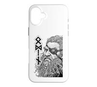 Carcasa para iPhone 16 Plus Odin Viking Warrior God Runes Ravens Mitología nórdica