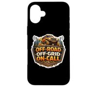 Carcasa para iPhone 16 Plus Off Road Grid On Call Funny 4X4 Offroad Vehículo Dueño Amante