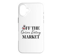Carcasa para iPhone 16 Plus Off The Online Dating Market Bridal Shower Bride Newlywed
