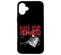 Carcasa para iPhone 16 Plus Oficial Miles Davis Distressed Photo Jazz Legend