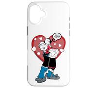 Carcasa para iPhone 16 Plus Oh Popeye The Sailor Man Olive OYL Love Día de San Valentín
