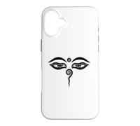 Carcasa para iPhone 16 Plus Ojos de Buda Compasión Budismo Meditación Zen Religión