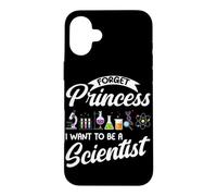 Carcasa para iPhone 16 Plus Olvídate de la Princesa Quiero ser científico Física Chicas