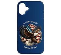 Carcasa para iPhone 16 Plus One Nation, One God - Vintage Watercolor Eagle 1776-2026 250