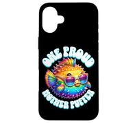 Carcasa para iPhone 16 Plus One Proud Mother Puffer Fish LGBTQ Rainbow Pride Flag