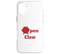 Carcasa para iPhone 16 Plus 【OpenClaw】 Agente de IA de la Clase Abierta ejecución de Piratas informáticos binarios Dibujo de Puntos G PT