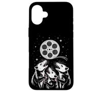Carcasa para iPhone 16 Plus Opossum Movie Night Cosmic Reel Fantasy Scene